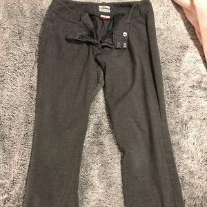 Gray work pants